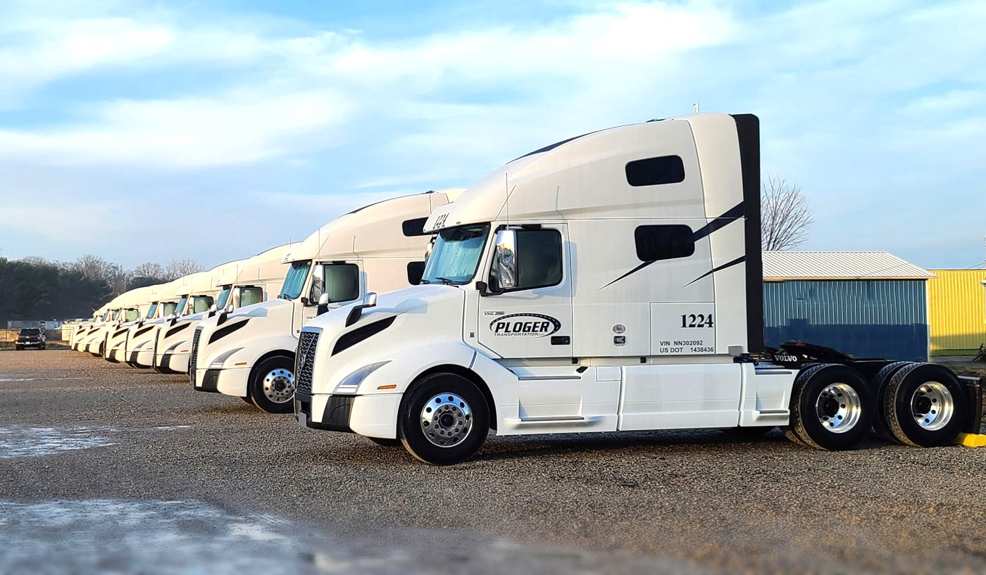 Ploger transportation truck